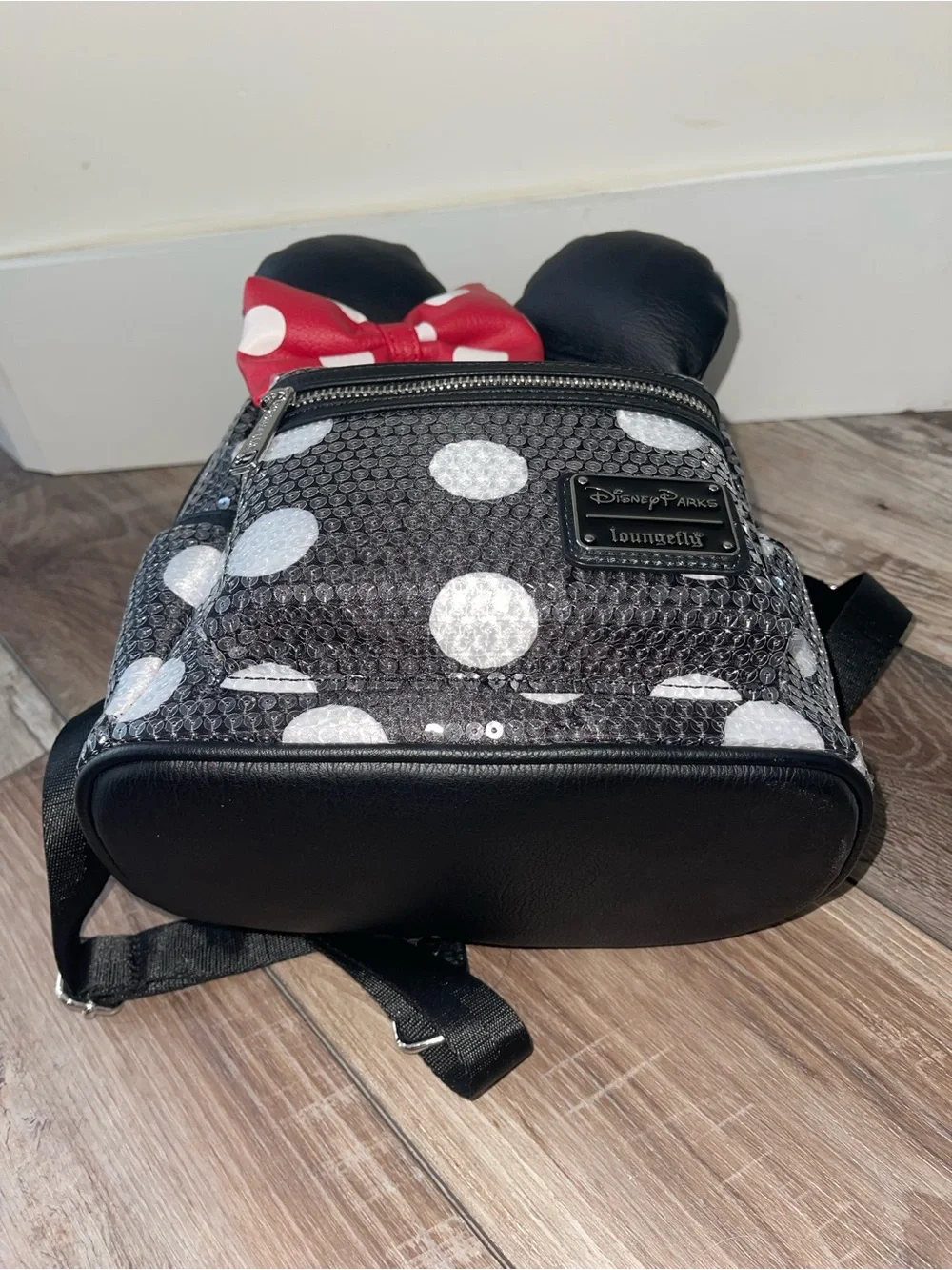 Disney & Loungefly Minnie Mouse Sequined Dot Mini Backpack